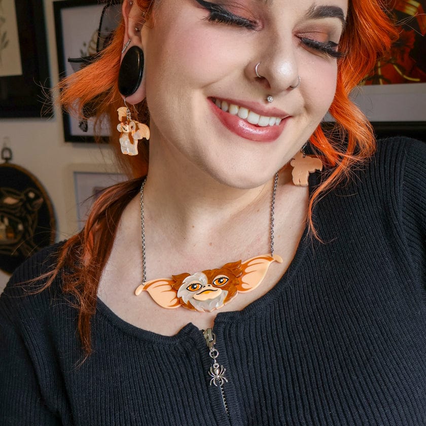 Gizmo Portait Necklace  -  Erstwilder  -  Quirky Resin and Enamel Accessories