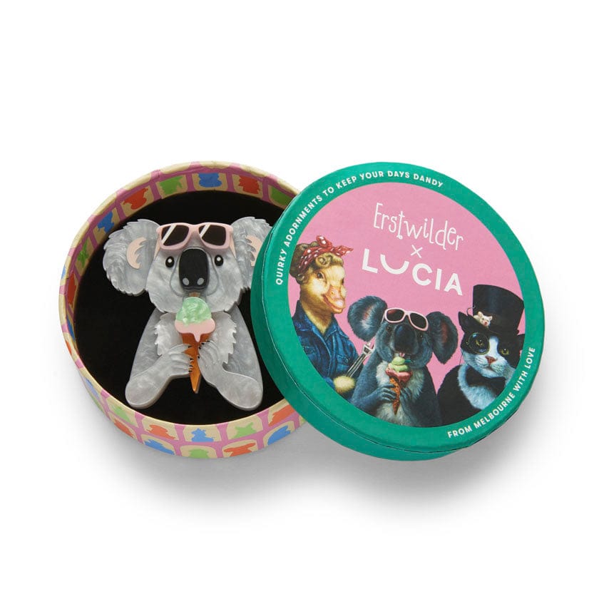 The Sweetest Koala Brooch  -  Erstwilder  -  Quirky Resin and Enamel Accessories