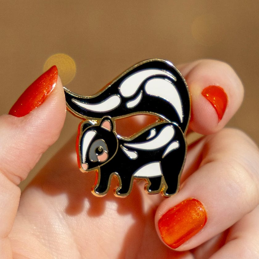 The Sassy Skunk Enamel Pin  -  Erstwilder  -  Quirky Resin and Enamel Accessories