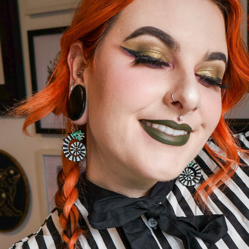 Sandworm Drop Earrings  -  Erstwilder  -  Quirky Resin and Enamel Accessories