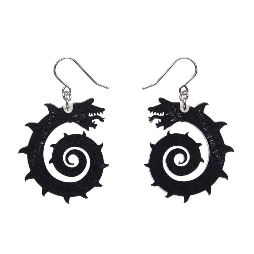 Sandworm Drop Earrings  -  Erstwilder  -  Quirky Resin and Enamel Accessories