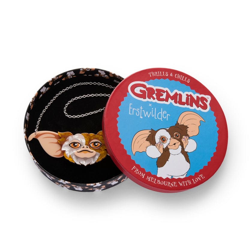 Gizmo Portait Necklace  -  Erstwilder  -  Quirky Resin and Enamel Accessories