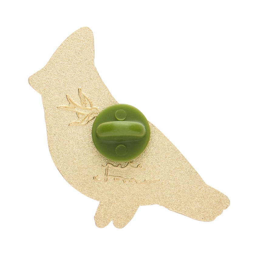 The Notable Northern Cardinal Enamel Pin  -  Erstwilder  -  Quirky Resin and Enamel Accessories