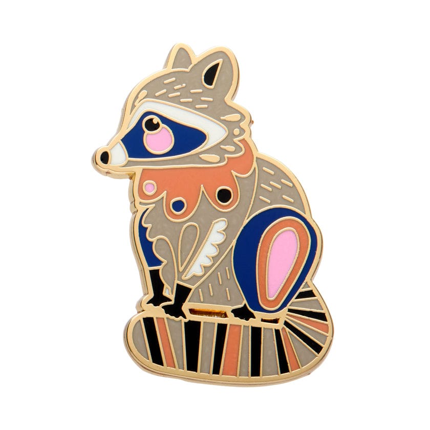 The Resourceful Raccoon Enamel Pin  -  Erstwilder  -  Quirky Resin and Enamel Accessories