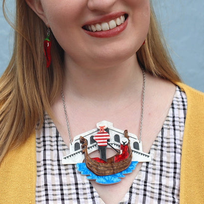 Canals of Venice Necklace  -  Erstwilder  -  Quirky Resin and Enamel Accessories