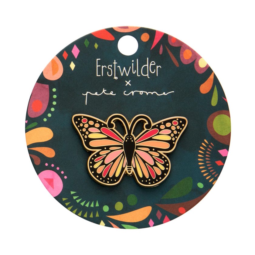 The Magnificent Monarch Butterfly Enamel Pin  -  Erstwilder  -  Quirky Resin and Enamel Accessories