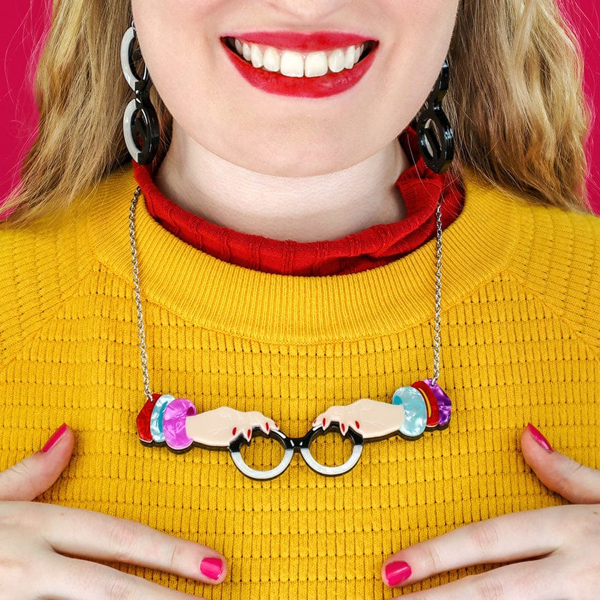 The Face of Style Iris Necklace  -  Erstwilder  -  Quirky Resin and Enamel Accessories