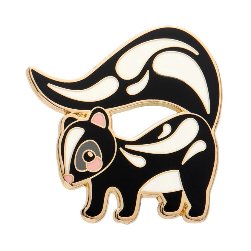 The Sassy Skunk Enamel Pin  -  Erstwilder  -  Quirky Resin and Enamel Accessories
