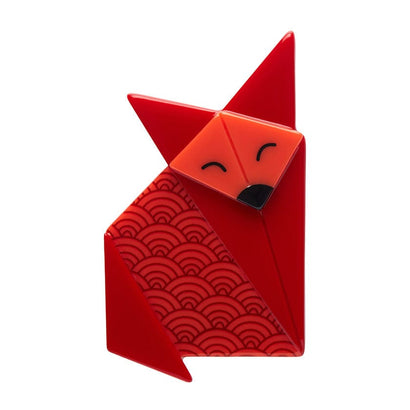 The Sly Fox Brooch  -  Erstwilder  -  Quirky Resin and Enamel Accessories