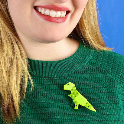 Land Before Time Brooch  -  Erstwilder  -  Quirky Resin and Enamel Accessories