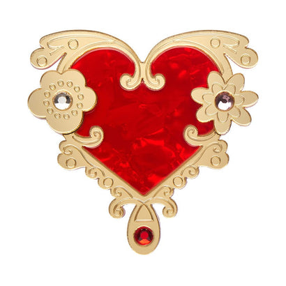 Love or Narcissism Brooch  -  Erstwilder  -  Quirky Resin and Enamel Accessories