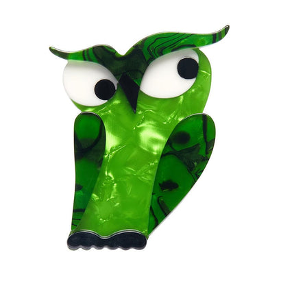 Herb's Hot Hoot Brooch  -  Erstwilder  -  Quirky Resin and Enamel Accessories