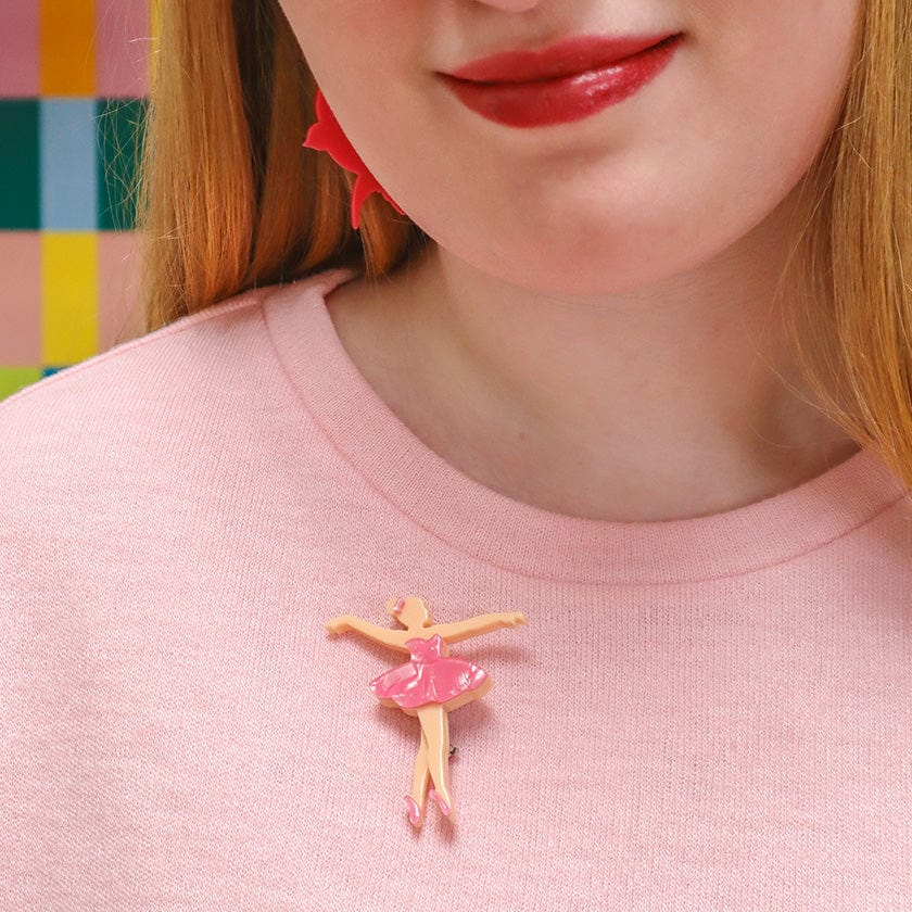 Ballet Russes Brooch  -  Erstwilder  -  Quirky Resin and Enamel Accessories