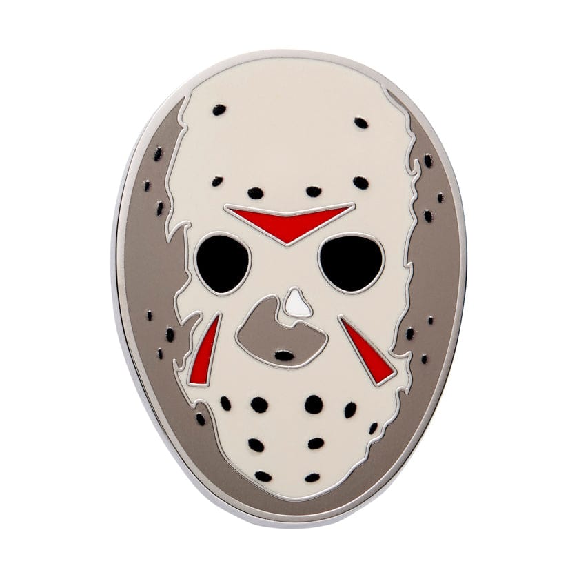 Jason Voorhees Mask Enamel Pin  -  Erstwilder  -  Quirky Resin and Enamel Accessories