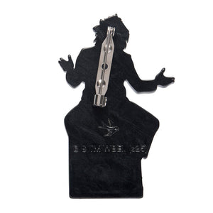 Beetlejuice Brooch  -  Erstwilder  -  Quirky Resin and Enamel Accessories