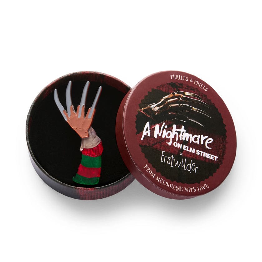 Freddy Krueger Brooch  -  Erstwilder  -  Quirky Resin and Enamel Accessories