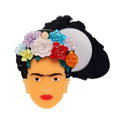 My Own Muse Frida Mirror Compact  -  Erstwilder  -  Quirky Resin and Enamel Accessories