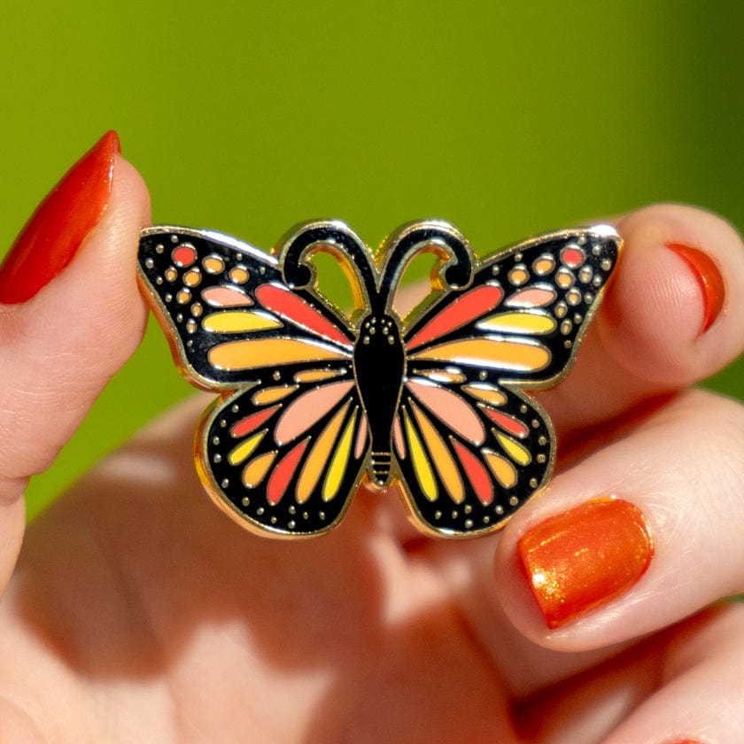 The Magnificent Monarch Butterfly Enamel Pin  -  Erstwilder  -  Quirky Resin and Enamel Accessories