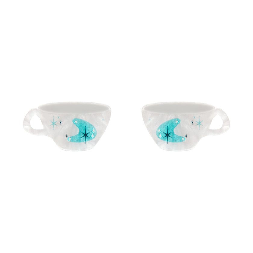 Tea and Sympathy Stud Earrings  -  Erstwilder  -  Quirky Resin and Enamel Accessories