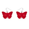 Wings Laced in Red Earrings