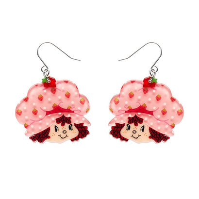 Big Adorable Strawberry Smile Drop Earrings  -  Erstwilder  -  Quirky Resin and Enamel Accessories