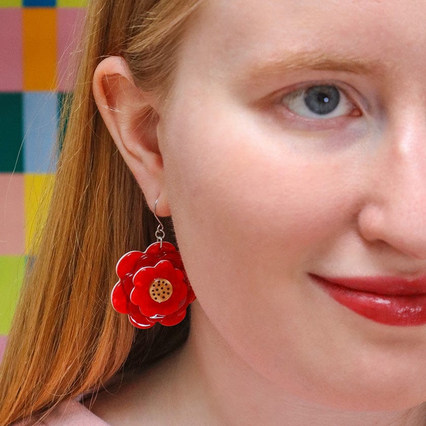 Rosalita's Garden Drop Earrings  -  Erstwilder  -  Quirky Resin and Enamel Accessories