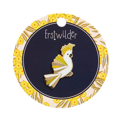 Sunny of the Sulphur Crest Enamel Pin  -  Erstwilder  -  Quirky Resin and Enamel Accessories