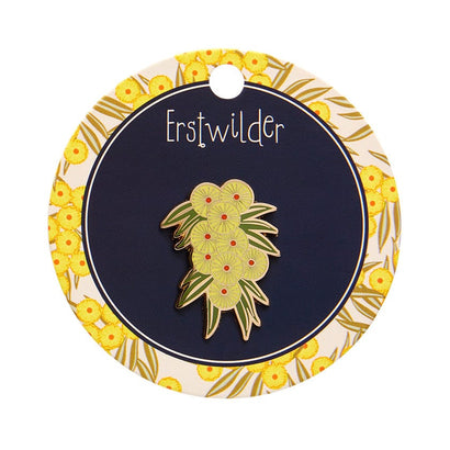 Acacia in Gold Enamel Pin  -  Erstwilder  -  Quirky Resin and Enamel Accessories