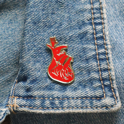 Memory (The Heart) Enamel Pin  -  Erstwilder  -  Quirky Resin and Enamel Accessories