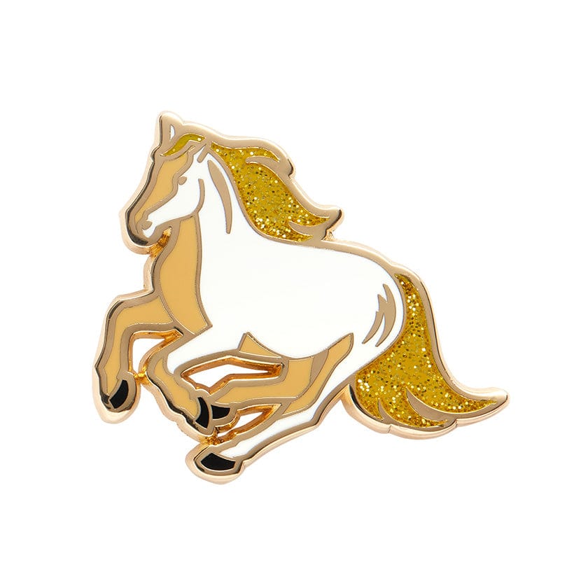 Princely Steed Enamel Pin  -  Erstwilder  -  Quirky Resin and Enamel Accessories