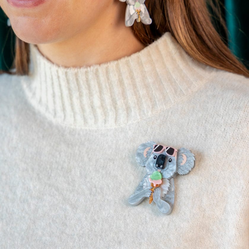 The Sweetest Koala Brooch  -  Erstwilder  -  Quirky Resin and Enamel Accessories