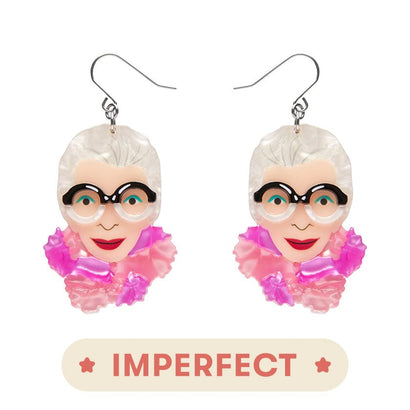 Pretty in Pom Poms Iris Drop Earrings (IMPERFECT)  -  Erstwilder  -  Quirky Resin and Enamel Accessories
