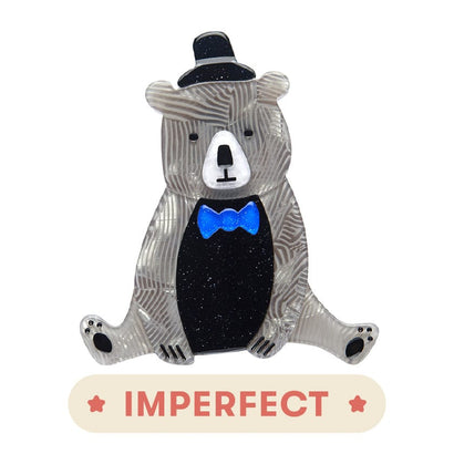 Bear With Me Brooch (IMPERFECT)  -  Erstwilder  -  Quirky Resin and Enamel Accessories
