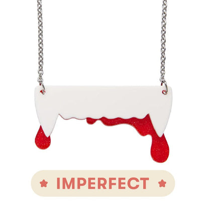 Vampire's Kiss  Necklace (IMPERFECT)  -  Erstwilder  -  Quirky Resin and Enamel Accessories