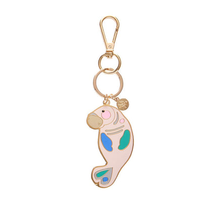The Dutiful Dugong Enamel Key Ring  -  Erstwilder  -  Quirky Resin and Enamel Accessories