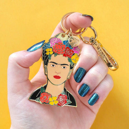 My Own Muse Frida Keyring  -  Erstwilder  -  Quirky Resin and Enamel Accessories