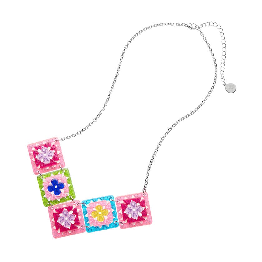 Mosaic Motifs Necklace  -  Erstwilder  -  Quirky Resin and Enamel Accessories