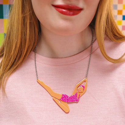 Diving Dorothy Necklace  -  Erstwilder  -  Quirky Resin and Enamel Accessories