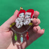 Gumnut Christmas Cuddles Brooch