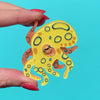 The Busy Blue-Ringed Octopus Brooch