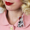 Claude the Chic Dog Brooch