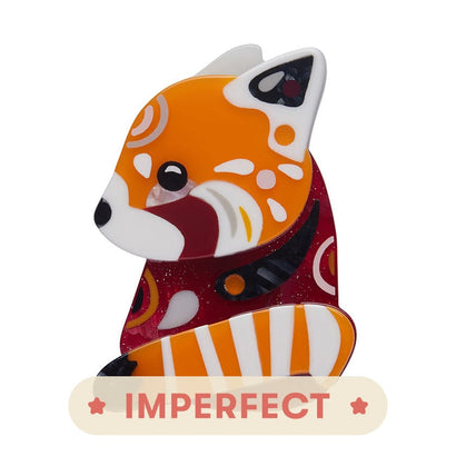 Erstwilder The Rakish Red Panda Brooch (IMPERFECT) IP-AK1BH02