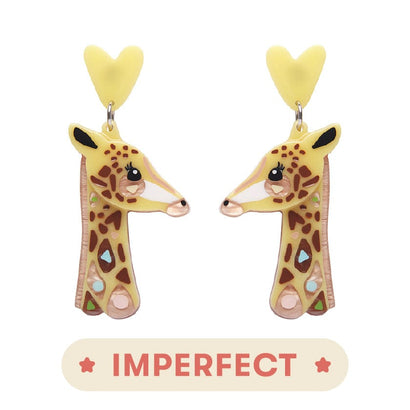 Erstwilder The Genteel Giraffe Earrings (IMPERFECT) IP-AK1EG03