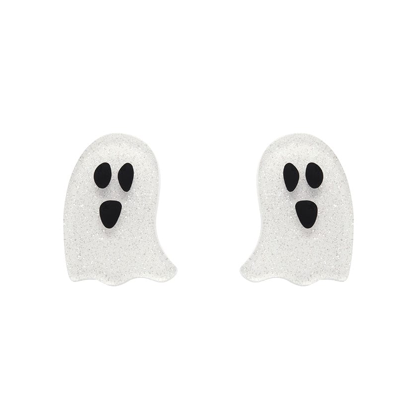Erstwilder Ghost Ripple Stud Earrings - White AP1EE13