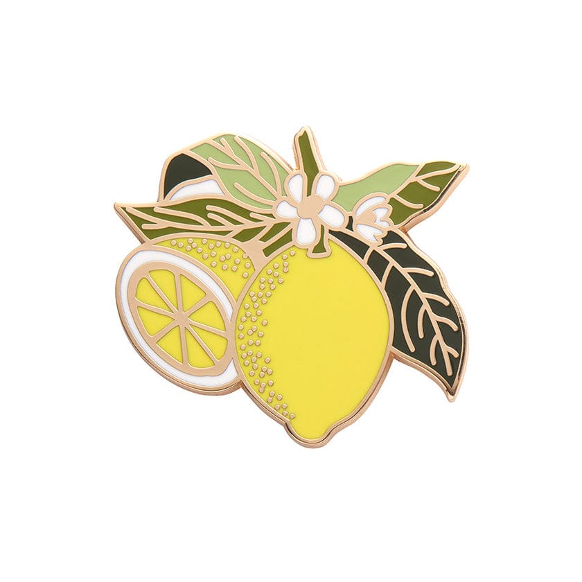 Lemon Drop Enamel Pin  -  Erstwilder  -  Quirky Resin and Enamel Accessories