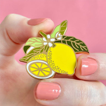 Lemon Drop Enamel Pin  -  Erstwilder  -  Quirky Resin and Enamel Accessories