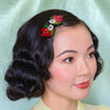 Blossoming Cherries Hair Clips Set - 2 Piece