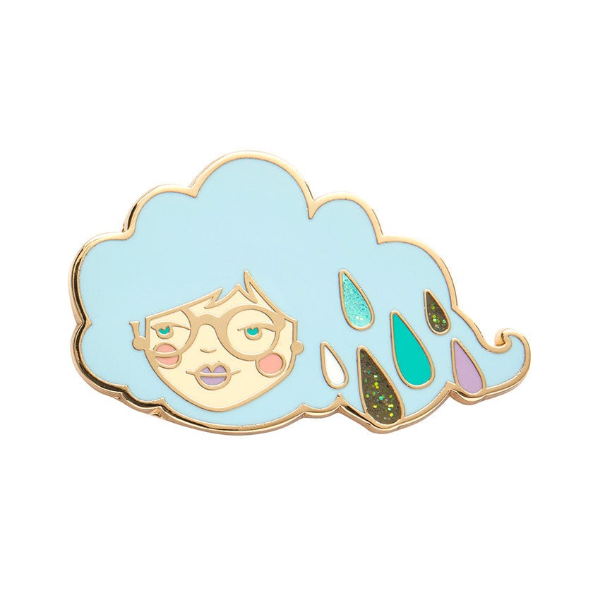 Lainey the Rainy Enamel Pin  -  Erstwilder  -  Quirky Resin and Enamel Accessories