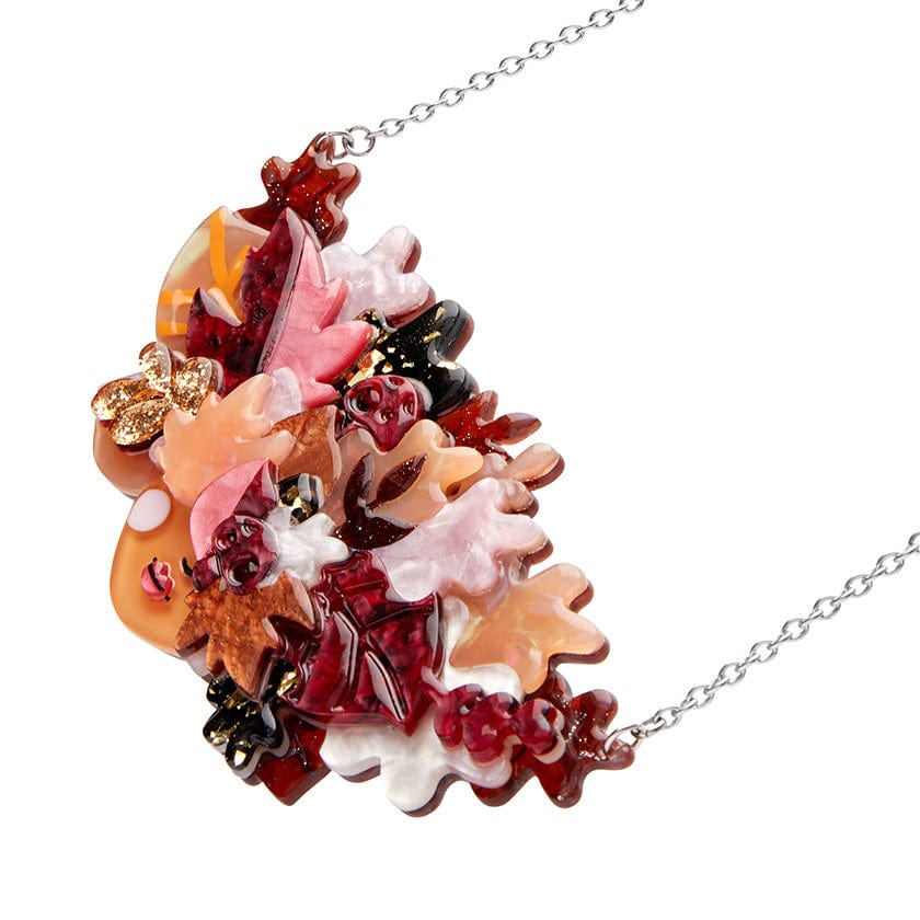 Turn a New Leaf Necklace  -  Erstwilder  -  Quirky Resin and Enamel Accessories