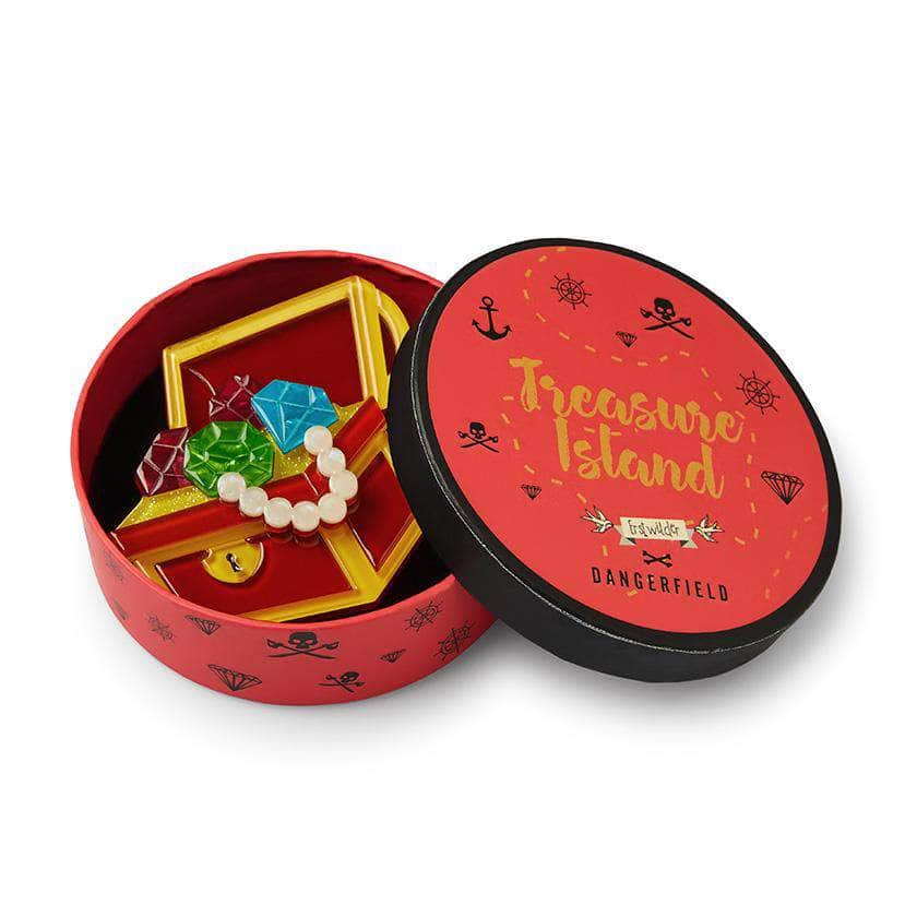 Erstwilder Bootylicious Treasure Chest Brooch BH6645-9001